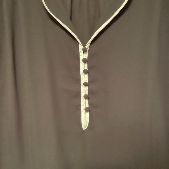 🛍️ 2 for $10 Spense Sheer Cap Sleeve Top Sz Med - Picture 4 of 5